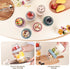 6 Pack 16 OZ Wells Overnight Oats Containers with Lids, Dual Layer Yogurt Containers with Dry and Wet Separation