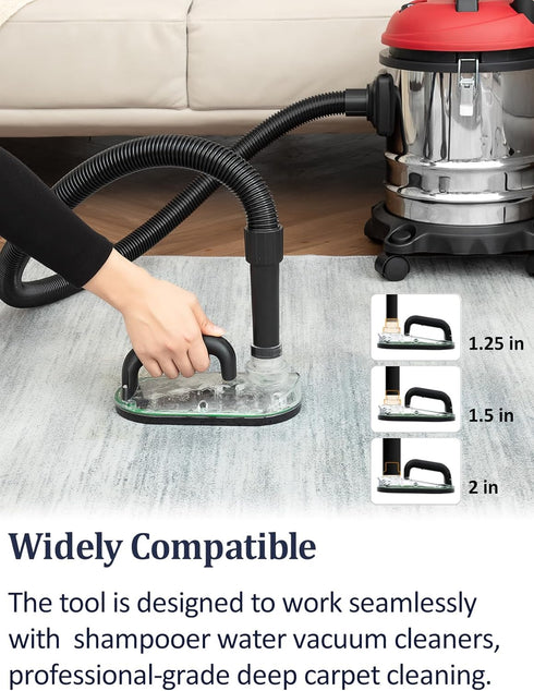Handheld Sub Surface Carpet Extractor Cleaner | Stain Remover Tool Attachments for Water Wet Dry Vacuum Machine