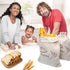 Uroibmek 3-Pack Bag(17x13 Bread Bags for Homemade Bread Sourdough with Inner Lining, Linen Breads Bags Keeps Breads