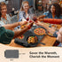 7 Settings, 23.6"x14.6", Warming Mat for Food, Waterproof Warming Tray for Buffets Party, Food Warmer with Temperature