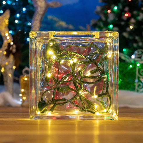 8.5 20 24 Inch Novelty Lights Foot Light Mini LED Crafting Lights, Warm White LEDs on Green Wire, Lead, Non-Connectable
