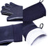 Extra Long 19.7" Professional Oven Mitts, Non-Slip Silicone Grip, Heat Resistant Up to 572°F, Black