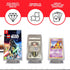 EVORETRO Display Stand - 6-Pack Adjustable Acrylic Stand for TCG, Sports Cards, Comic Books, Picture Stand