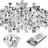 WOONKIT Anime Posters Pack - 50PCS 4X6 INCH MHA Anime Wall Collage Kit for Bedroom and Dorm Decor
