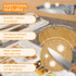 BambooMN Bamboo Round Cutting and Serving Board - Charcuterie Board, 10" diameter x 0.75" thickness