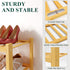 Closet, 2 Smiry Bamboo Shoe Rack for Tier Wooden Stackable Shoe Organizer, Free Standing Shoes Storage Shelf