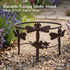 10-Inch 12-Inch Topadorn Gazing Ball Stand Garden Hardware Metal Stand for or Gazing Globes