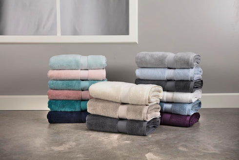 Set (13" 13", 6 Pack) Maisonette Loft Egyptian Cotton Turkish Hand Towels - Soft, Absorbent Washcloths for Face - Ideal