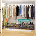 2-Tier Closet 33IN viewcare Black Shoe Rack, Long Shoe Rack for Entryway, Bamboo Wood Shoe Shelf for & Hallway, Long |