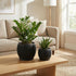 Fabix3D 3D 4.7/6 Inch Plant Pots, Modern Printed Honeycomb Planters for Indoor Plants, Matte Black Decorative Flower