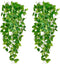 Freyalife Fake Hanging Plants Vines(2pcs)for Room Decor, Artificial Ivy Greenery Garlands for Home