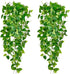 Freyalife Fake Hanging Plants Vines(2pcs)for Room Decor, Artificial Ivy Greenery Garlands for Home