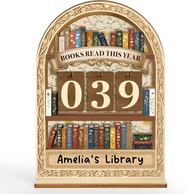 Books Read This Year Counter Valentines Day Gifts For Women Readers, Personalized