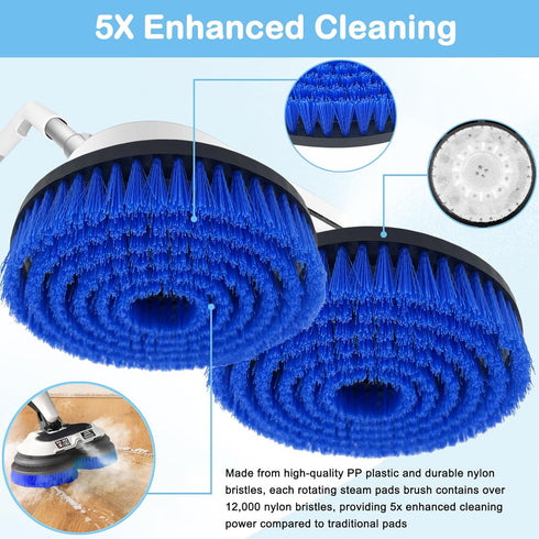 Bvhonwe 2 Pack S8201 S8201 S8001 S7001 S7201 S7000 S7005 S7020 Upgraded Replacement Steam Mop Brush Heads for Shark