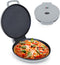 Courant 12-inch Pizza Maker Machine, Electric Countertop Oven for Home or School, Non-Stick Plates, Gray