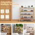 4 Closet,Hallway,Entryway,Small 27"x11"x26" Haddockway Tier Bamboo Shoe Rack Storage Organizer, Multifunctional Free