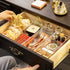 JessLab Acrylic Organizer, 3 Cube Sections Makeup Organizer for Vanity, Bathroom, Kitchen, and Cabinet Storage