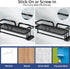 Taozun 4 Paper Towel Holder with Shelf & Side Straw Basket, Black Kitchen Paper Holder Spice Rack Black Paper Towel