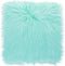WLLHYF 10 Inches Mini Square Faux Fur Rug Small Fluffy Area Rug Cushion
