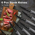 PrinChef 19 Pcs Knife Set for Kitchen, Rust Proof Knives with Acrylic Stand and Sharpener