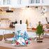 LXXTK Countertop Set 12.2" 7" Snowman Paper Towel Holder Christmas Kitchen and Bathroom Decor Waterproof Metal Paper