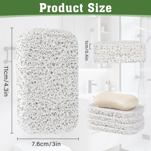 Emlim 4 Pack Soap Holder PadSoap Holder for Kitchen & BathroomWhite Non-Slip Soap Lifting Pads for Soap Dish