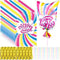 Willinglong Cotton Candy Supplies Kit Include 11.5 x 18.5 Inch Plastic Printed Large