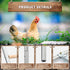 YUMEKA (74.4"), Large Chicken Roosting Bars with Swing Sturdy Metal Chicken Perch for Coop, Heavy Duty Jungle Gym