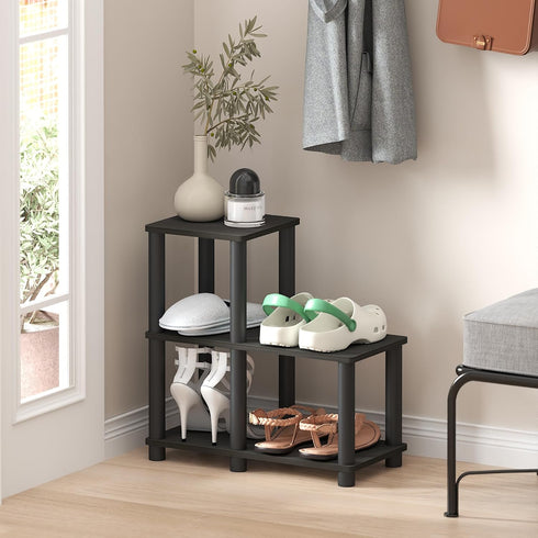 Furinno Turn-N-Tube Espresso/Black Decorative Shelf