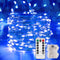Ariceleo 1 Pack 32.8 Ft. Battery Operated Outdoor String Lights with Remote