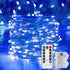 Ariceleo 1 Pack 32.8 Ft. Battery Operated Outdoor String Lights with Remote