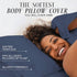 Italian Luxury Microfiber Body Pillow Cover - Soft 21" x 60" Case, Fits 20" x 54" Pillow, White