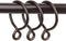 Rod Desyne 10 Curtain Eyelet Rings - Cocoa