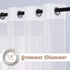 NICETOWN 63 Inch Sheer Curtains for Bedroom Windows, Grommet Casual Voile Window Treatments for Living Room, Ivory, 2