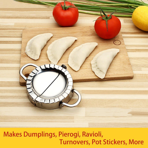 New Stainless Steel Ravioli Mould, Dumpling Maker Mold Wrapper for Kitchen Gadgets (S 3inch)
