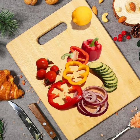 Engraved Wooden Chopping Board Gift for Mom, Kitchen Cutting Board with Warming Words, 28x21.5cm