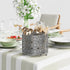 Rotating Utensil Caddy Countertop, Higher Raised Cutlery Holder, Metal Organizer with 4 Compartments for Kitchen Counter