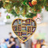 AyeBeau 2025, Book Lovers Ornaments Gifts, Bookshelf Heart Ornament Christmas for Tree Bookstore Book Lovers Heart
