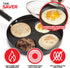 Modern Innovations 4-Cup Nonstick Egg Frying Pan with Lid, Mini Pancake Pan for Stove Top, Breakfast Maker