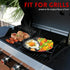 GGC Cast Iron Reversible Griddle, 12 Inch Griddle Pan for Stove Tops, Double-sided Baking Flat and Ribbed