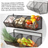 storage box drain basket wall shelf Storage sink household ginger single layer seasoning box Organizer rag home wall shelf shelf for sponge food basket vegetable seasoning rack by Yardenfun