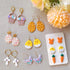 Keoker Polymer Clay Cutters, 11 Shapes Easter Day Cutters for Earrings Making, Small Easter Clay Cutters