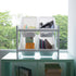 Humble Crew Compact 4 Bin Organizer with Metal Frame, White
