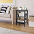 3-Tier ZENY Nightstand Sofa Side Table End Table with Storage Shelf for Living Room, Bedroom, Office, Apartment, Easy