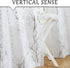 FMFUNCTEX Foil Silver Branch White Sheer Valance Curtain for Living Room Window, 18 Inches Long Light Filtering, 1