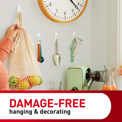 Command Large Utility Hooks 5 lb, 7 Wall Hooks and 12 Command Strips for Damage-Free Hanging and Storage