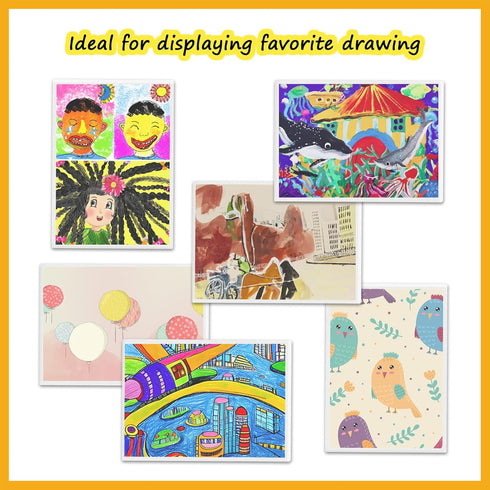Magnetic Picture Frames, 4 Pack for 8.5 x 11 Photos, Perfect for Displaying Artworks on Fridge