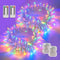 YEGUO Battery Operated String Lights, 2 Pack Each 33ft 100 LED Twinkle