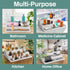 Home Intuition 3 Tier 14 inch Non-Skid Spice Rack for Kitchen Pantry Organizer