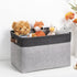 DULLEMELO Fabric Storage Basket for Organizing Clothes, Toys, Towels, Laundry, Nursery - Black & Gray